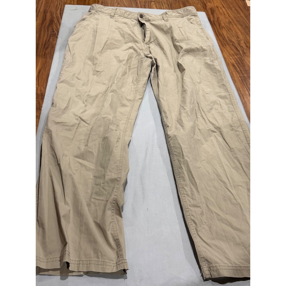 Gorpcore Mens Woolrich Straight Leg Chino Pants 36x32 Khaki Tan
